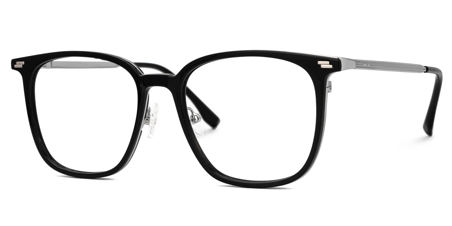 Ridgley Eyeglasses in Rectangle Black Glasses Frame1