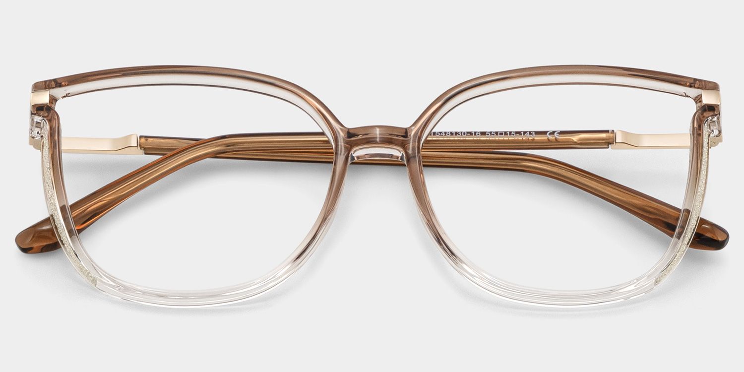 Rodz Square Brown Eyeglasses and Thin Frames Glasses1