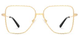 Alisandra Aviator Gold Glasses0