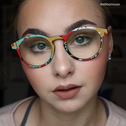 Street-Artist Round Colorful Glasses7