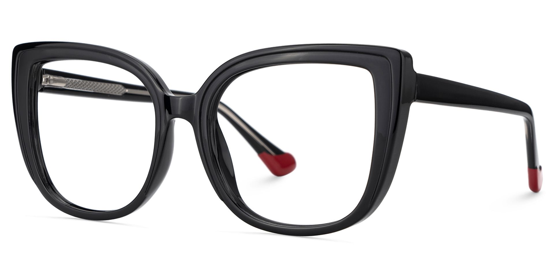 Fenn Cateye Black Glasses2
