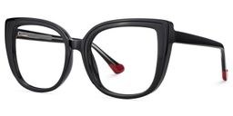 Fenn Cateye Black Glasses2