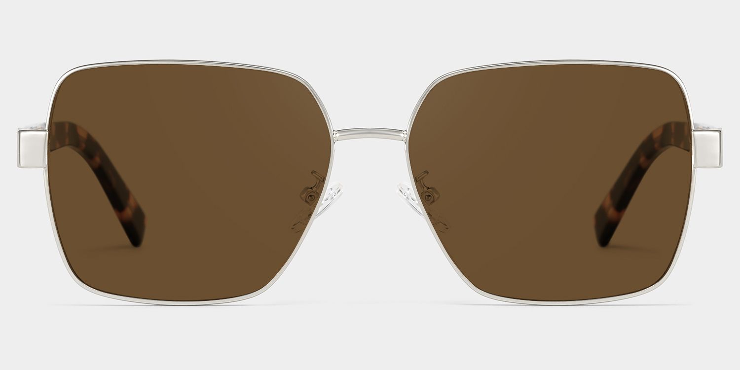 Sahara Square Brown Sunglasses for Women & Men | ZEELOOL UK1