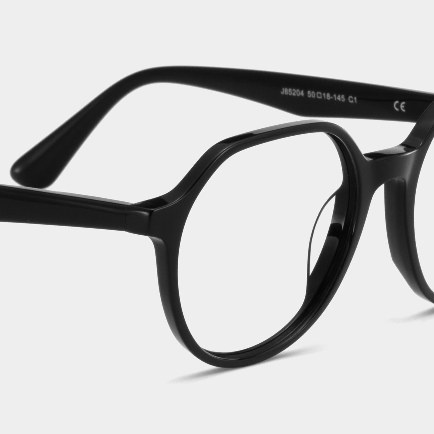 Hazel Geometric Black Frame Eyeglasses for Man| ZEELOOL5