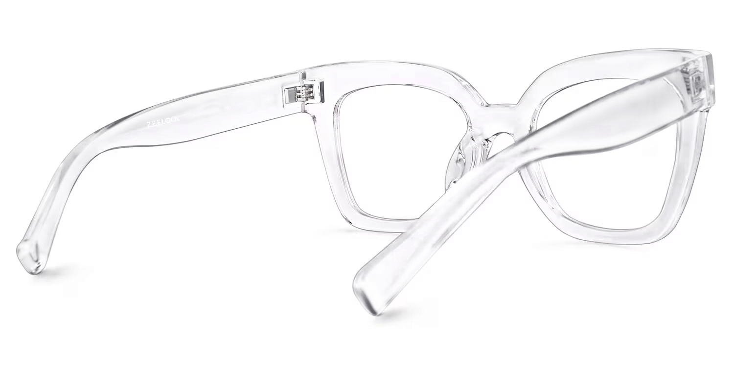 Malcolm Square Crystal TR90 Frame Glasses | ZEELOOL UK3