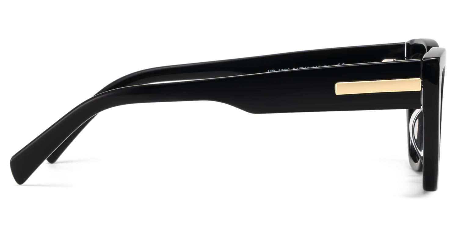 Zia Black Cat Eye Polarized Sunglasses for Driving | ZEELOOL UK3