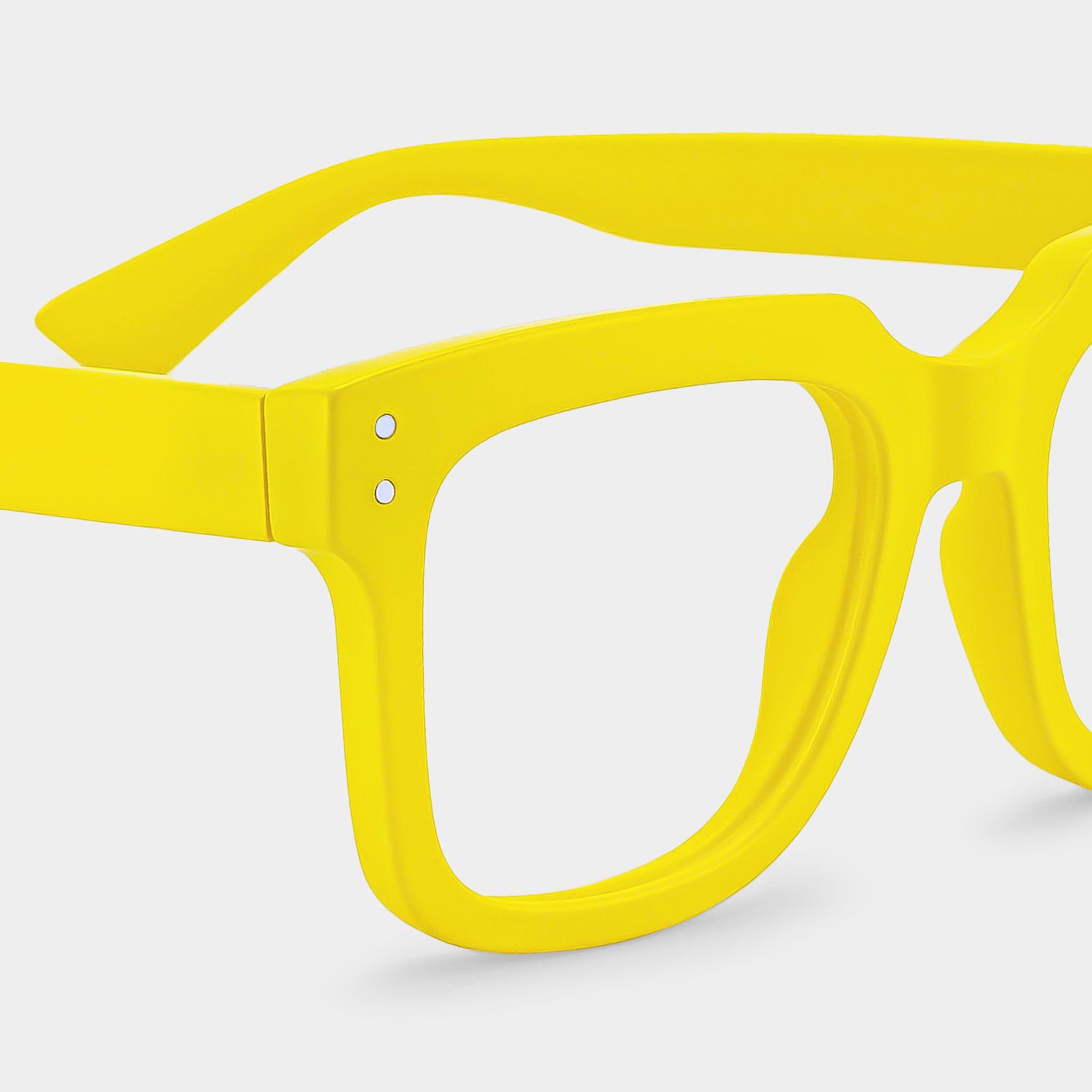 Liizbeett Square Yellow Frame Glasses | Zeelool Optical6