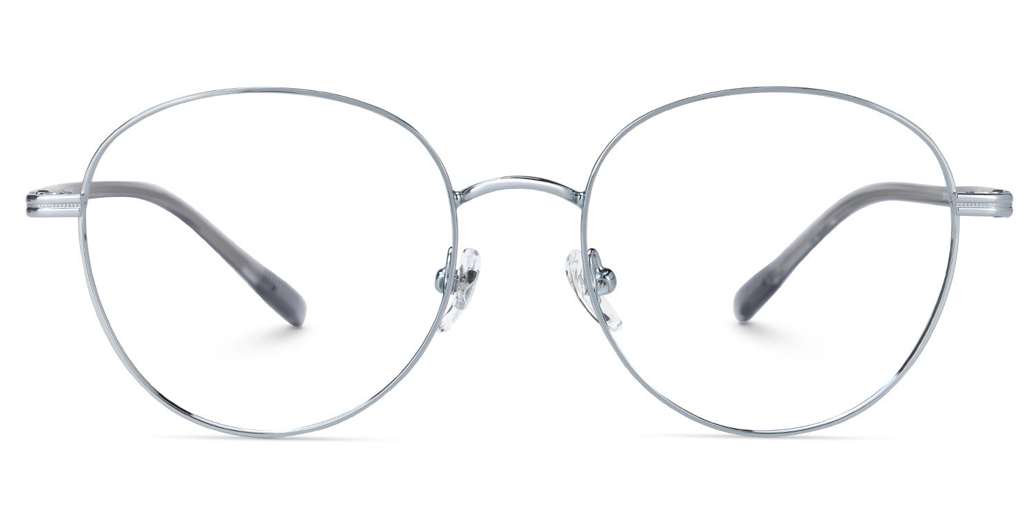 Titanium Celena Eyeglasses, Celena Round Glasses -Zeelool Glasses0