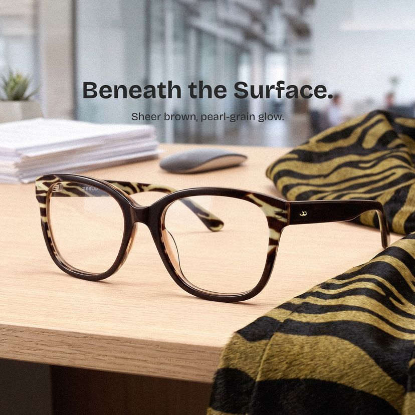 Ivy Brown Square Glasses
