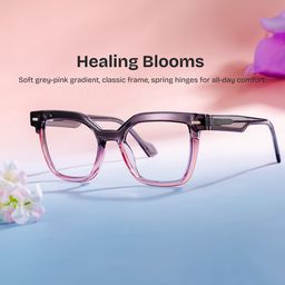Pinette Two-tone Square Glasses0
