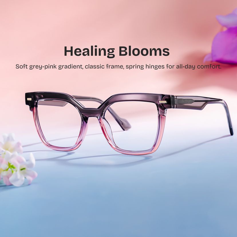 Pinette Two-tone Square Glasses
