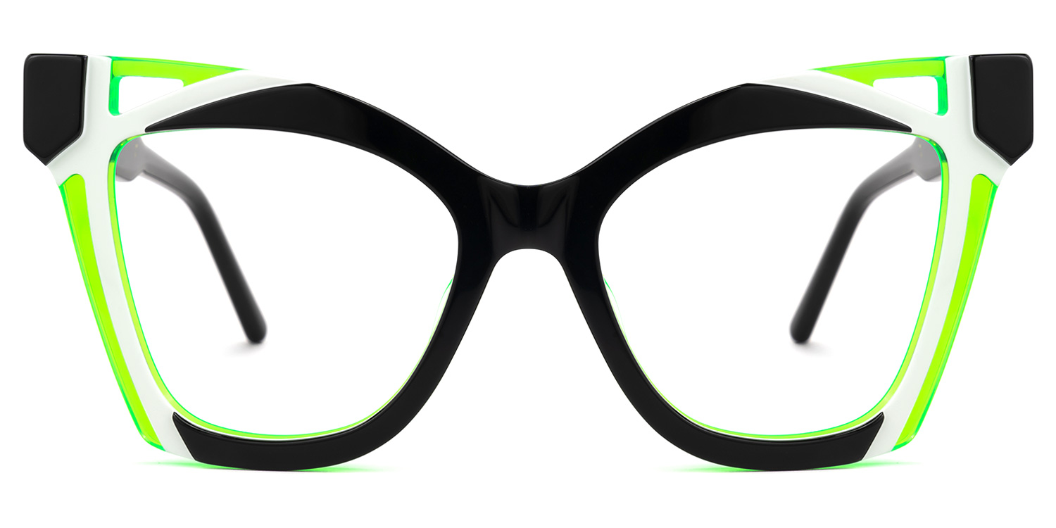 Leticia Cateye Black Glasses0