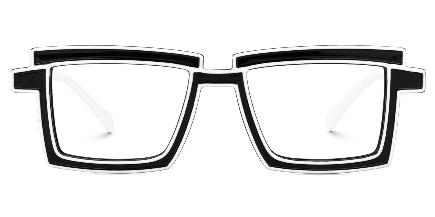 Cyberpunk-Style Zephyr Black Frame Glasses | ZEELOOL UK1