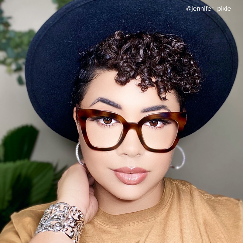 Malcolm Square Burnt Umber Frame Glasses | ZEELOOL UK10