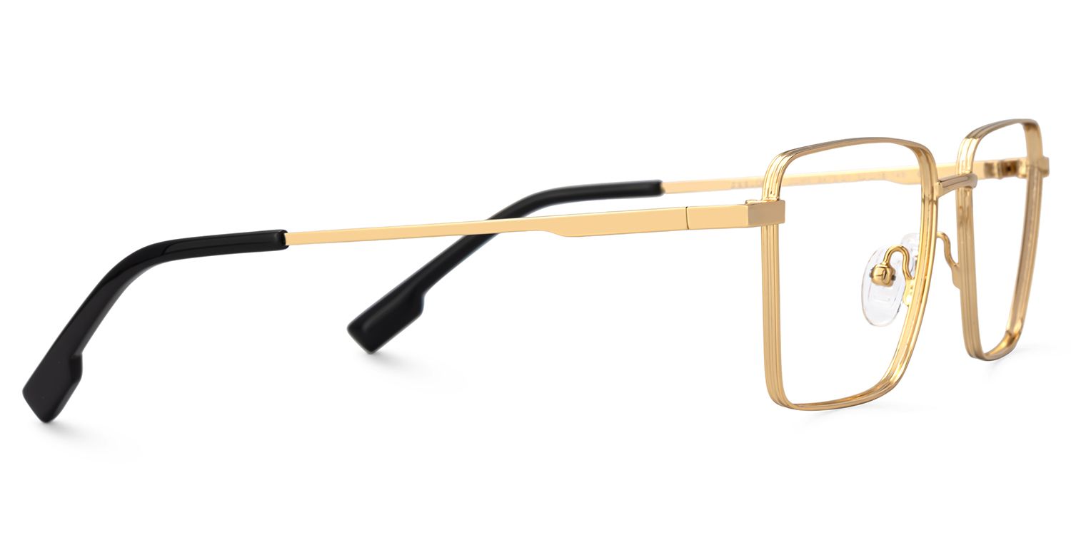 Men's Metal Eyeglasses Frames With Square Shape3