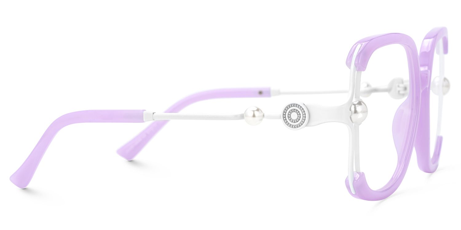 Jeania Lavender Eyeglasses with Square Design2