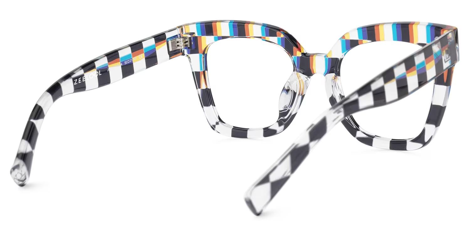 Malcolm Square Multicolor Geek Chic Glasses3