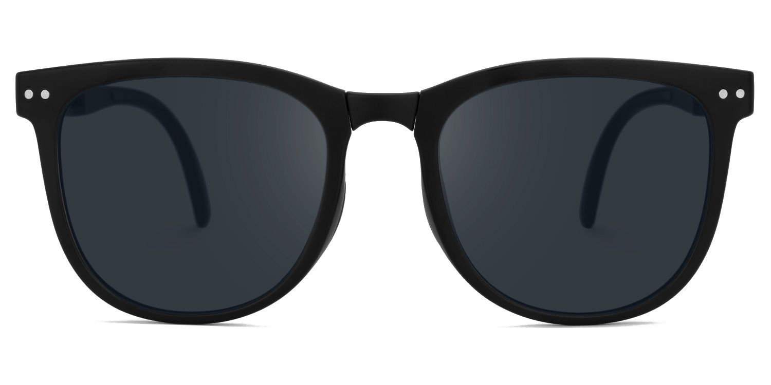 Lindzy TR90 Black Frame Sunglasses with Square Shape | ZEELOOL UK0