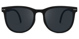 Lindzy Square Black Sunglasses0