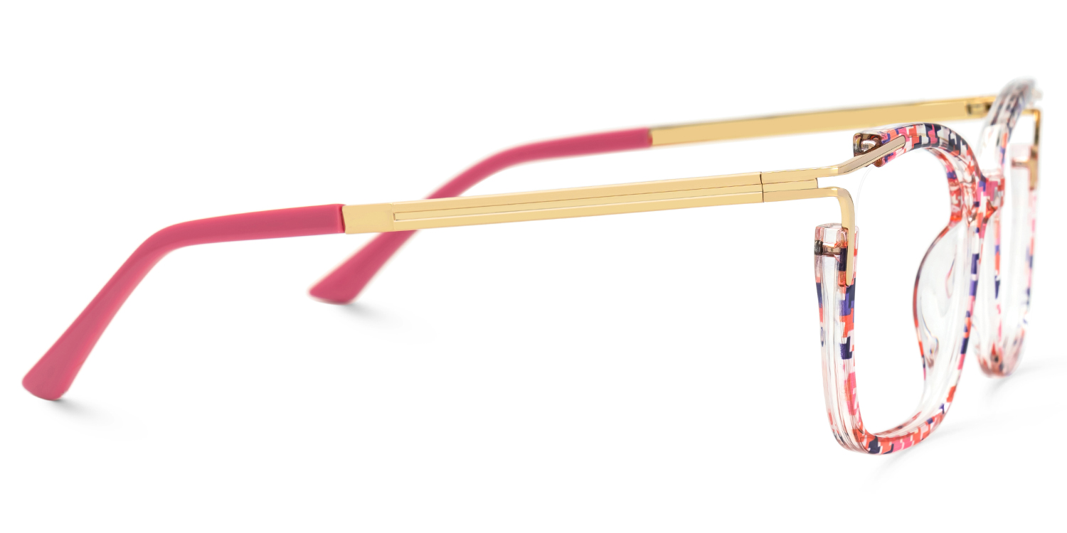 Sidibe Square Pink Glasses2