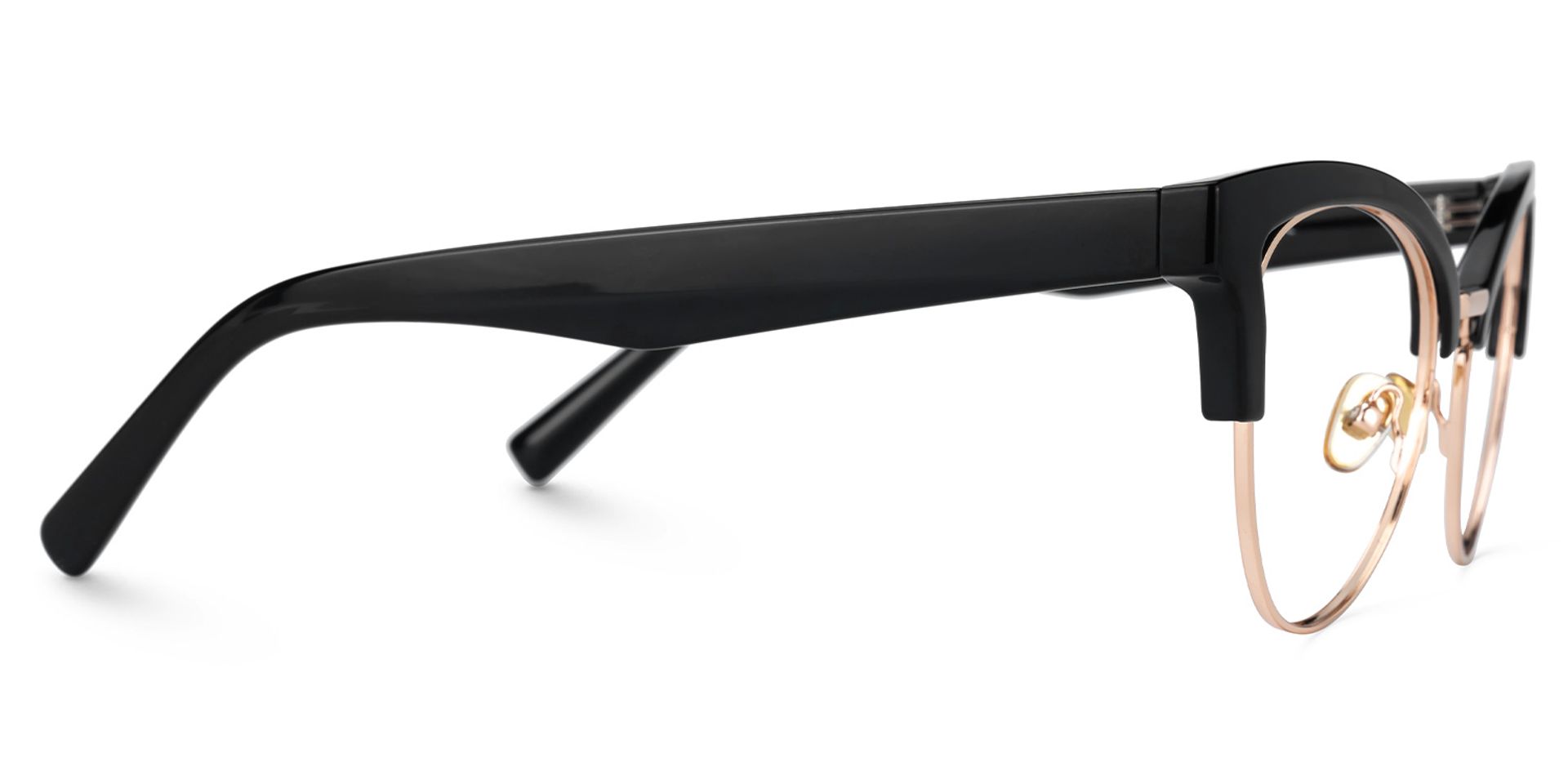 Charlene Browline Cateye Black EyeGlasses | ZEELOOL UK2