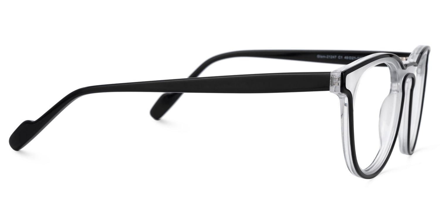 Suzette Eyeglasses in Round Two-Tone Frame | ZEELOOL UK2