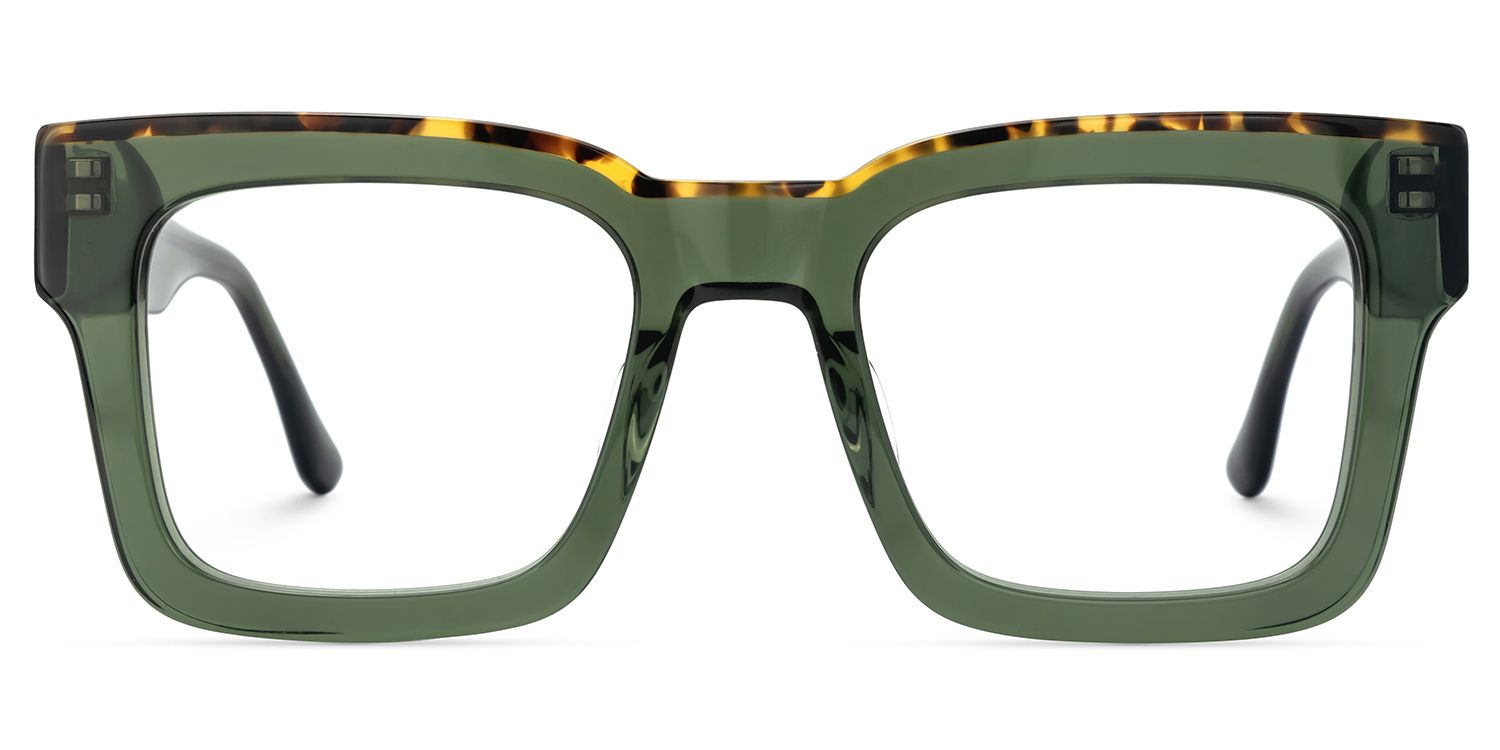 Vorse Square Green Color Frame Glasses for Men | ZEELOOL UK0