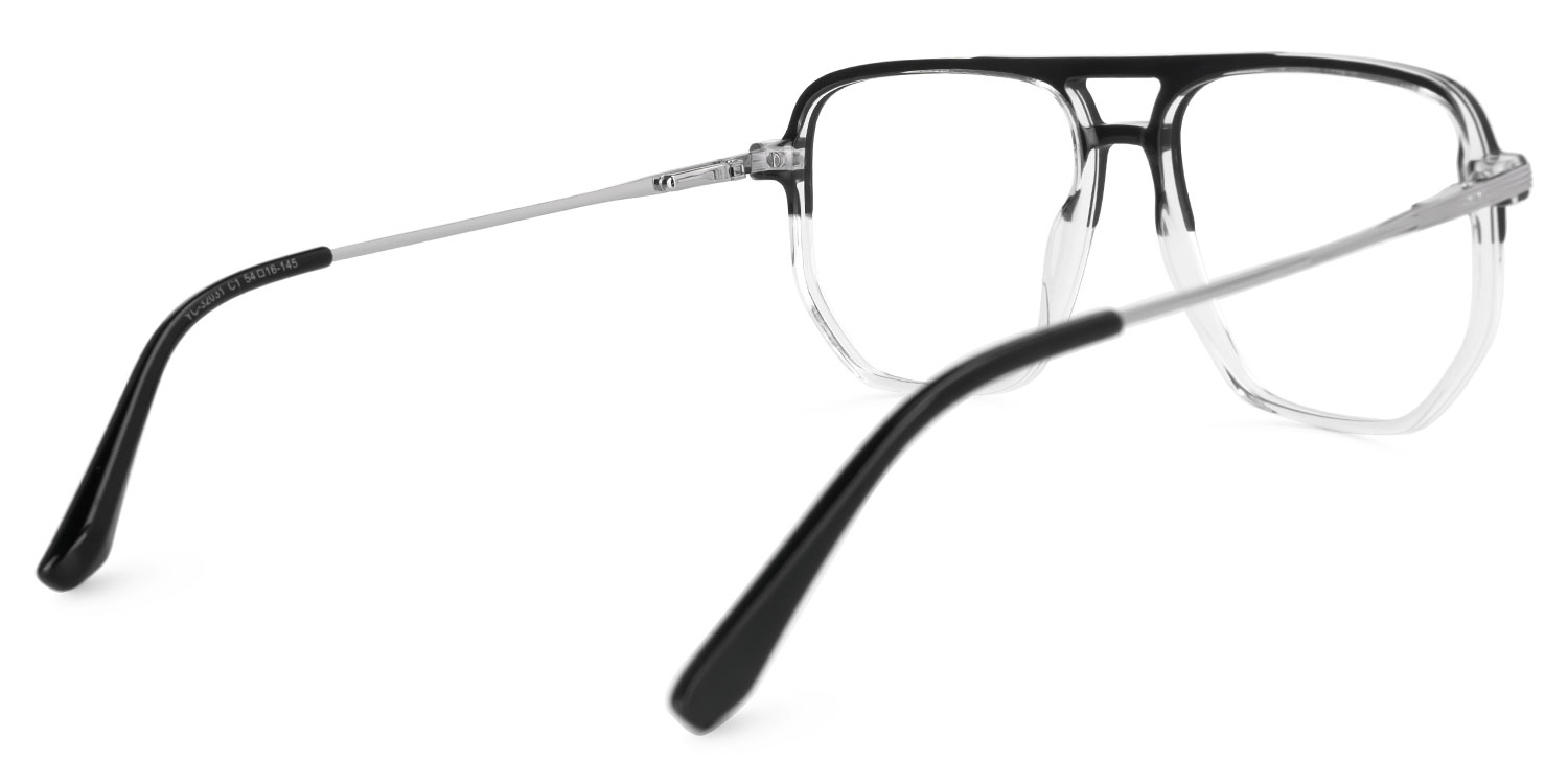 Aviator Adris Black Glasses deals -Zeelool Glasses3