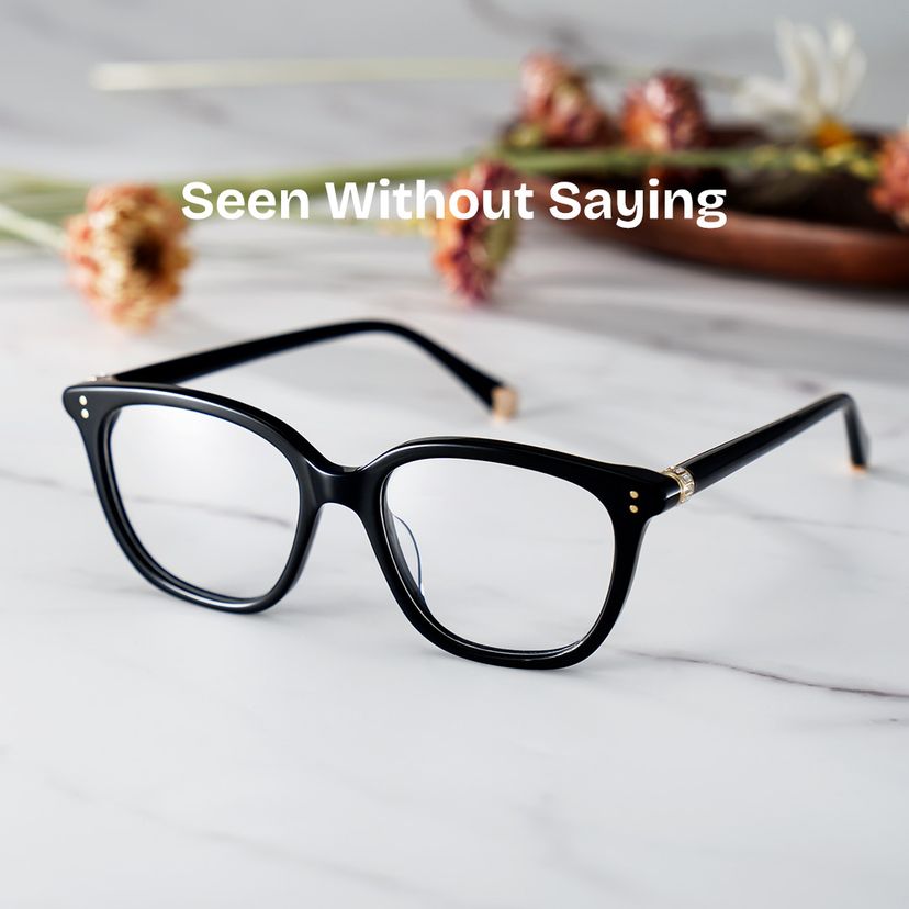 Miles Black Square Glasses