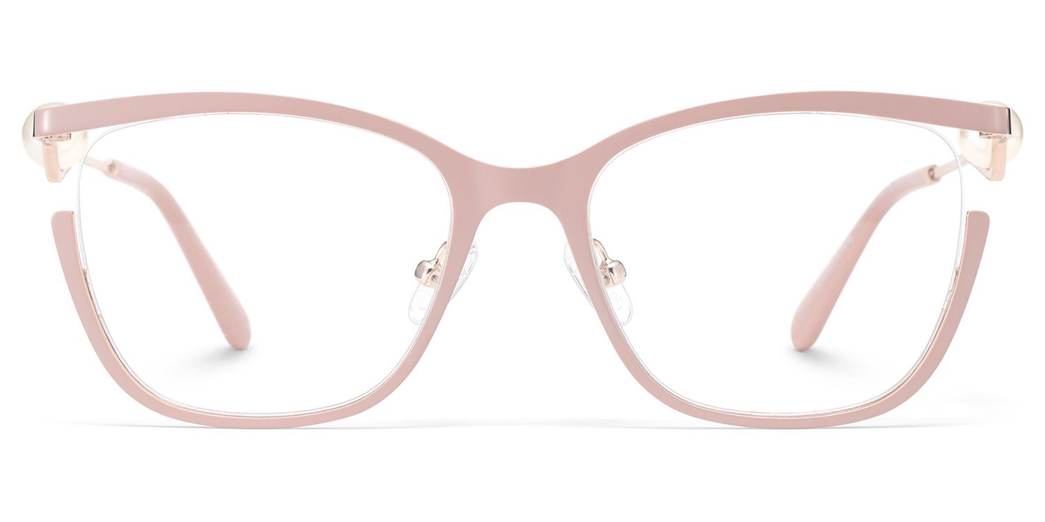 Aria Eyeglasses in Round Pink Frame | ZEELOOL UK2