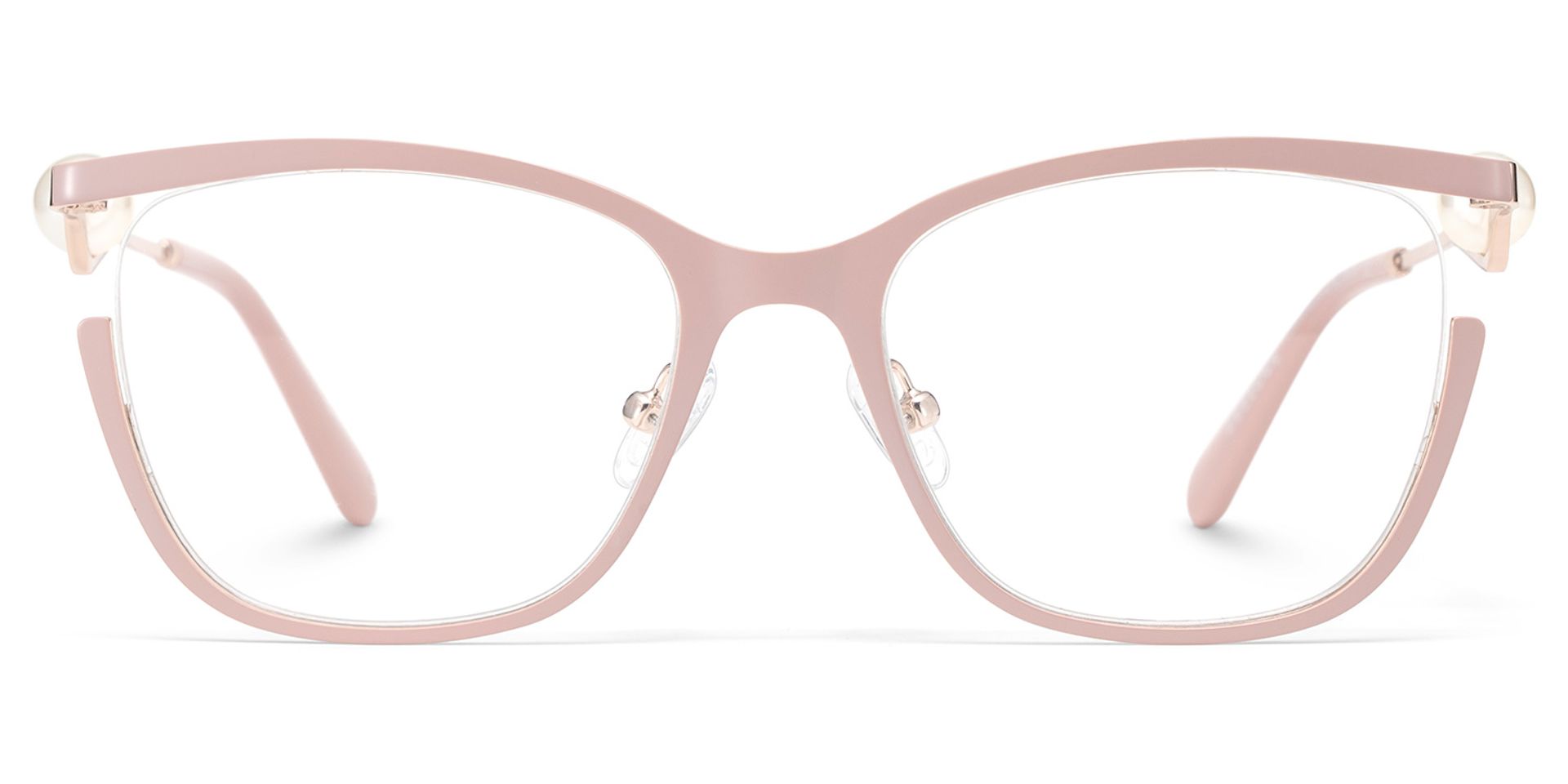 Aria Eyeglasses in Round Pink Frame | ZEELOOL UK2