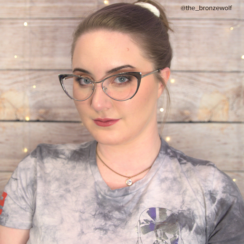 Ellen Cat eye Silver Eyeglasses and Metal Browline Frame10