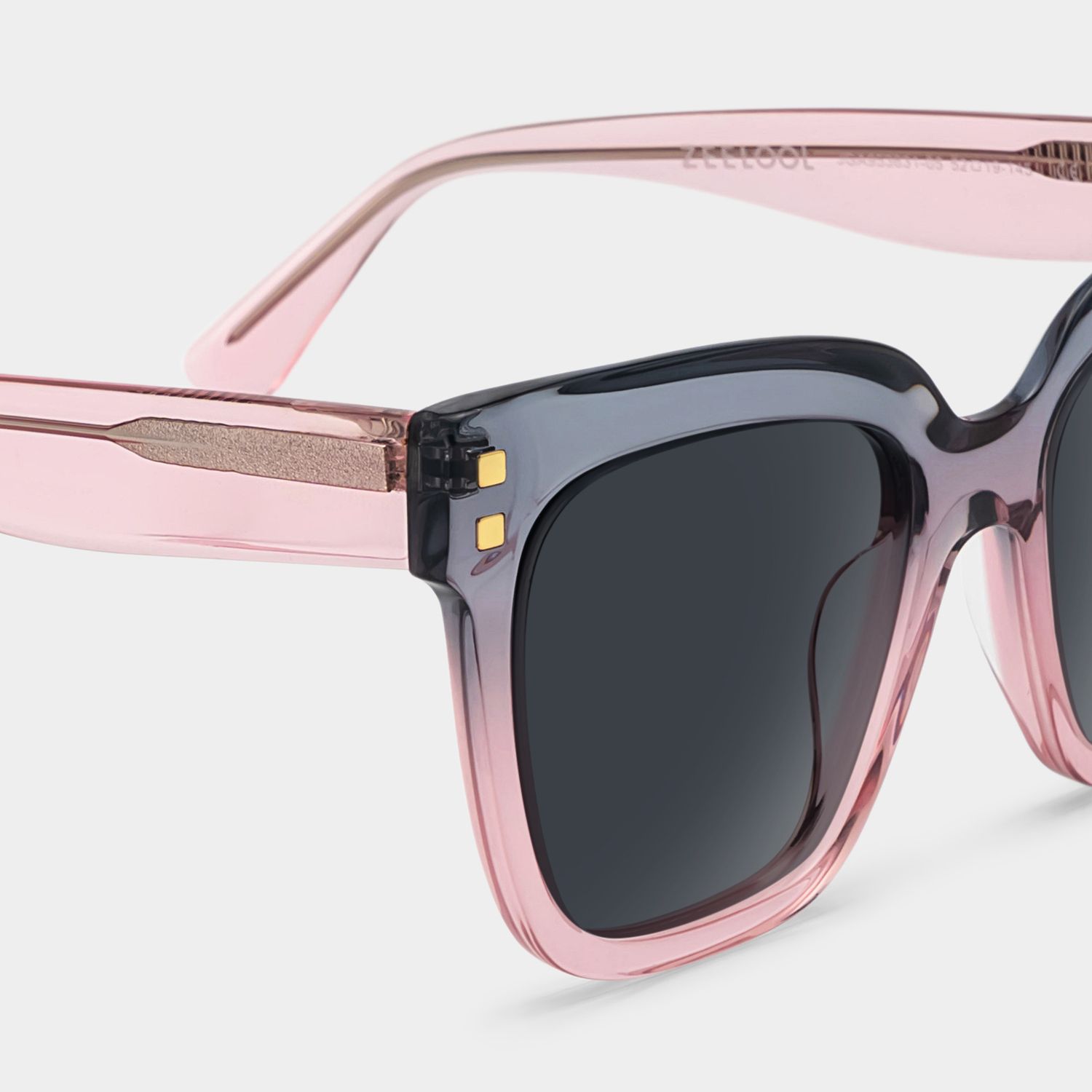 Minguela Square Gray Pink Sunglasses for Women & Men | ZEELOOL UK4