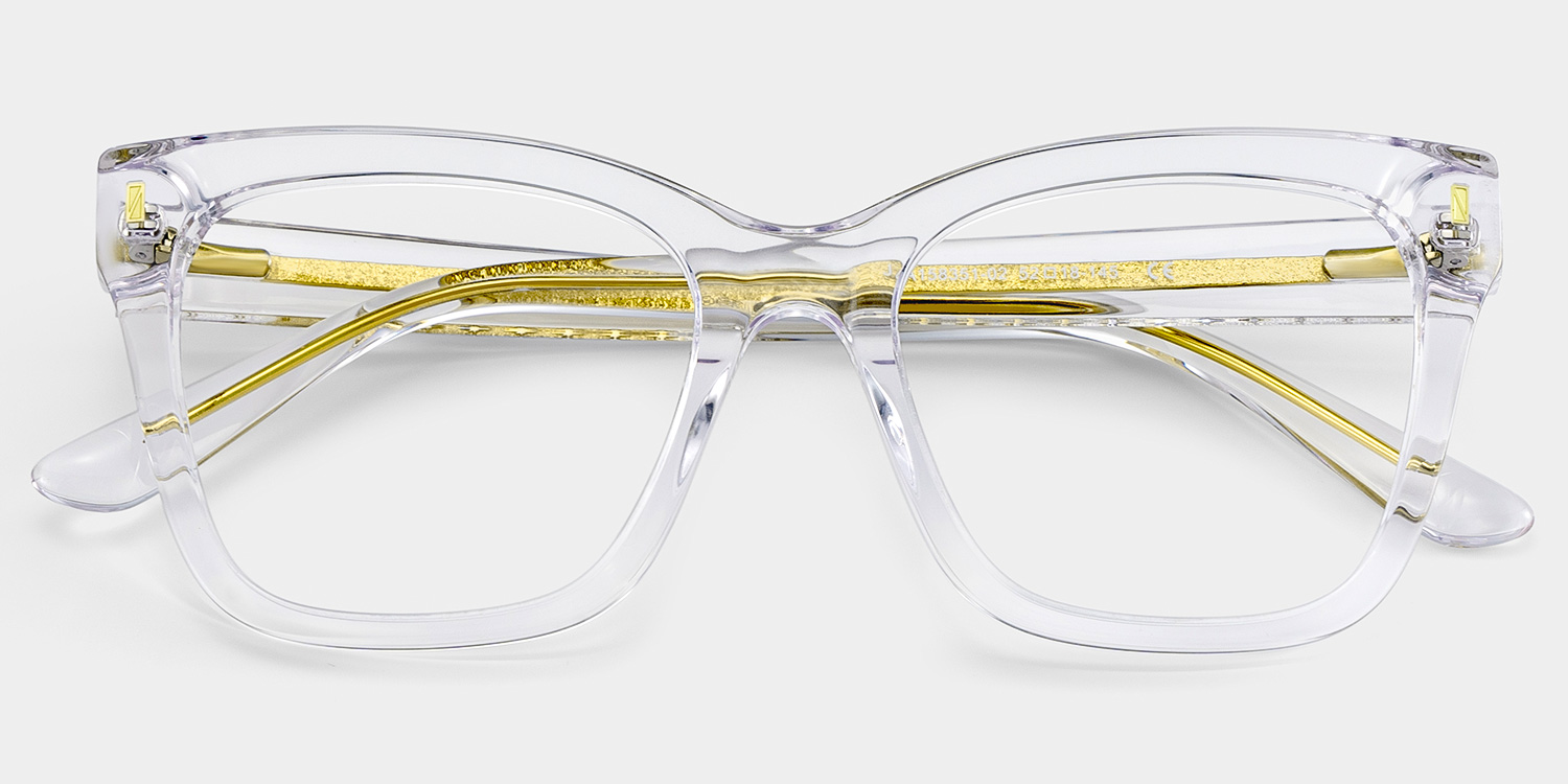 Square Clear Eyeglasses Rory Acetate Frame Glasses2