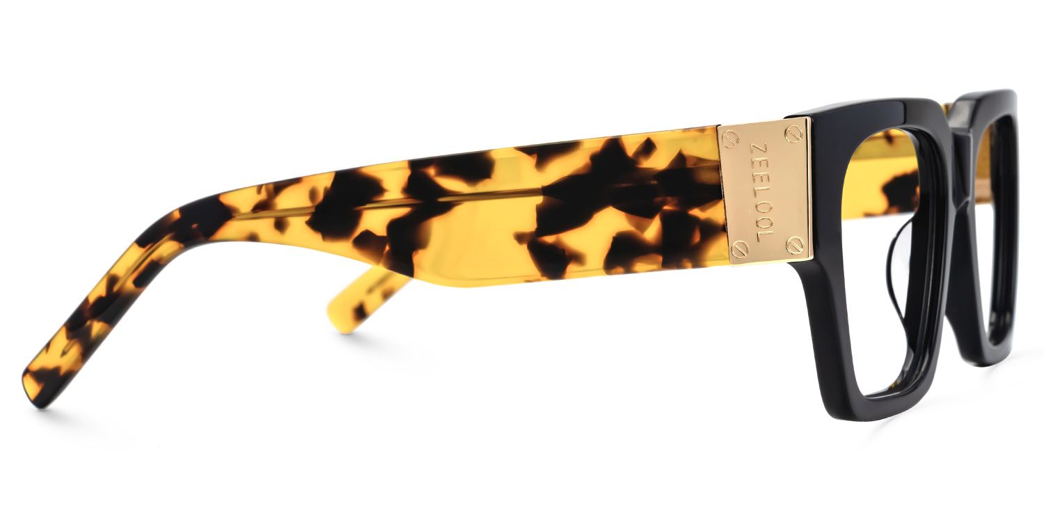 Dedee Square Large Thick Black Glasses & Frames for Men2