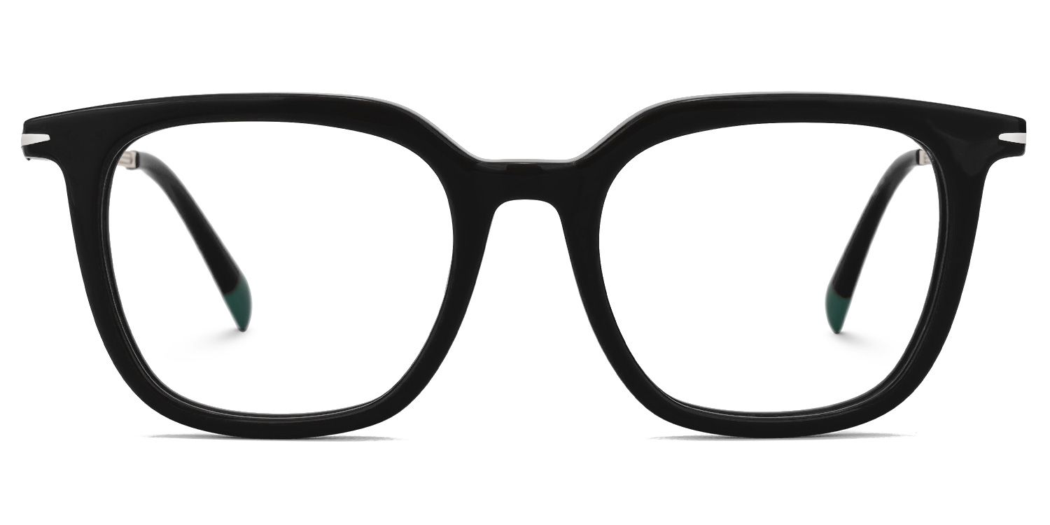 Bodali Mixed-Materials Square Black Frame Glasses | ZEELOOL UK0