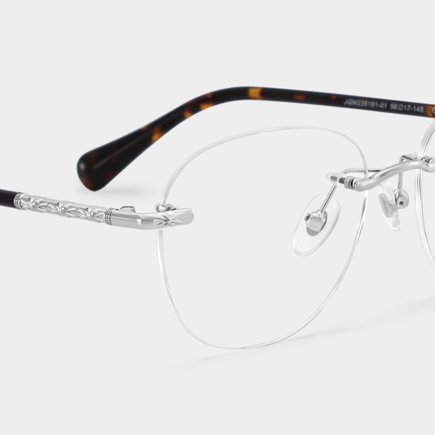 Jennifer Silver Frame Glasses with Round Frame Online | ZEELOOL4