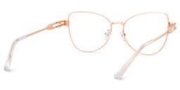 Gaga Cat eye Rose Gold Glasses4