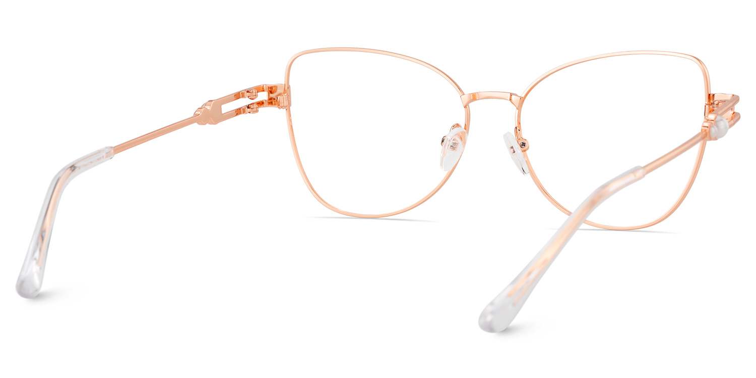 Gaga Cat eye Rose Gold Glasses4