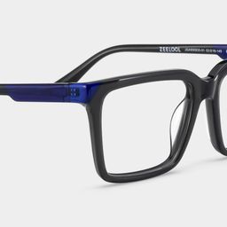 Troy Dark Gray Rectangle Glasses4