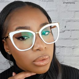 Ruiz White Cat eye Glasses9