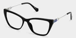 Celeste Black Cat-eye Glasses3