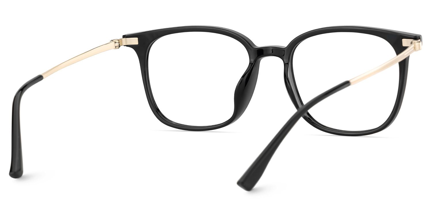Cora Square Black Frame Eyeglasses for Woman| ZEELOOL UK5