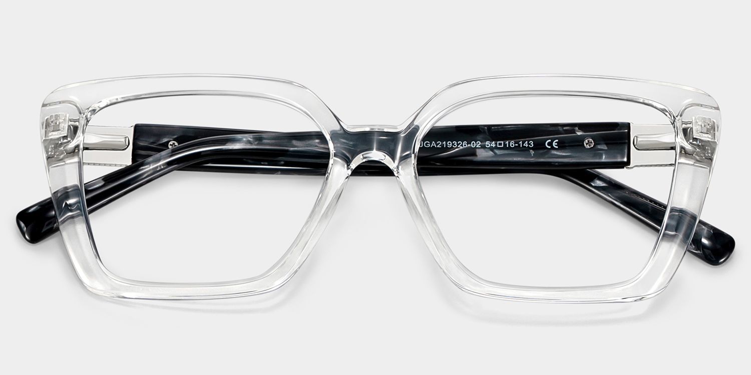 Emery Clear Geometric Artistik Eyewear | ZEELOOL2