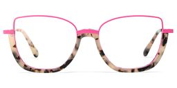 Coleman Pink Tortoise Square Glasses1