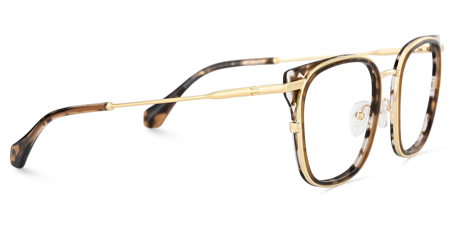 Cameron Eyeglasses in Square Tortoise Frame | ZEELOOL UK4