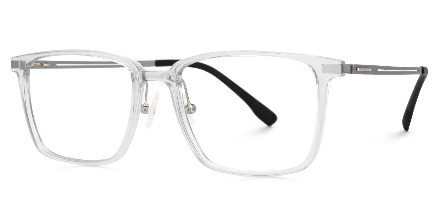 Gray Ivonne Rectangle Frame Eyeglasses | ZEELOOL UK1