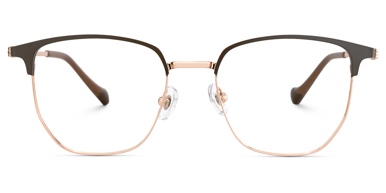 Gray Browline Glasses With High-quality Material1