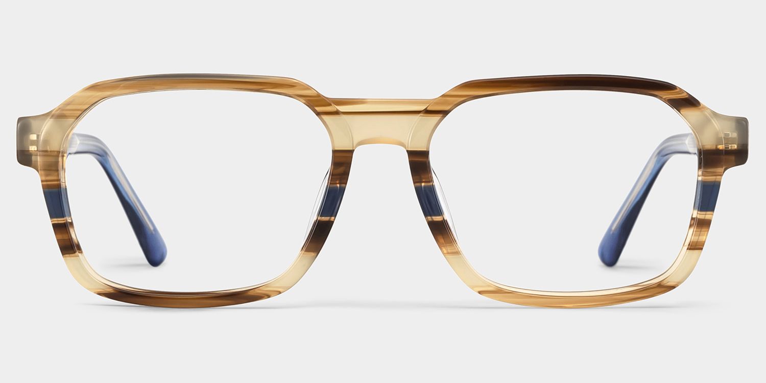 Arden Rectangle Colorful Frame Eyeglasses for Man| ZEELOOL UK1