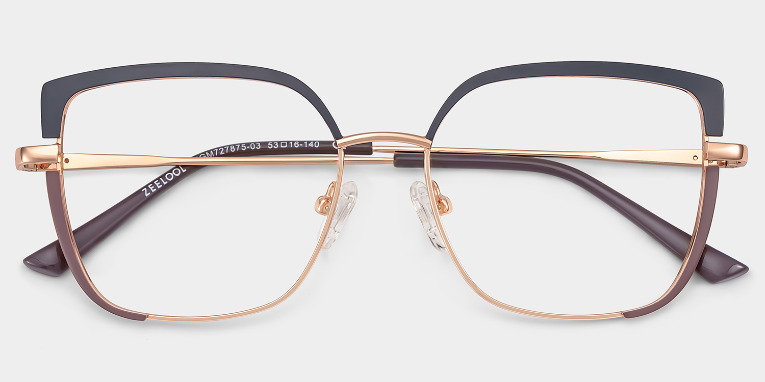 Grasso Square Two-Tone Glasses1